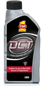 Bottle of TOP 1 DCT Fully Synthetic DCT Fluid