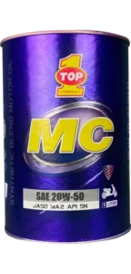 Can of TOP 1 SMO MC 20W-50 motorcycle 4-stroke engine oil