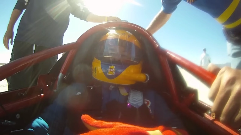 cockpit view of the fastest motorcycle powered by top 1 oil