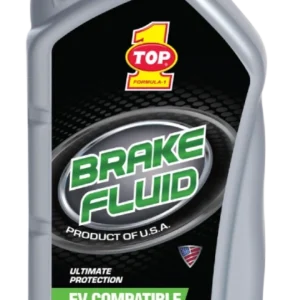 Bottle of TOP 1 DOT 5.1 Brake Fluid