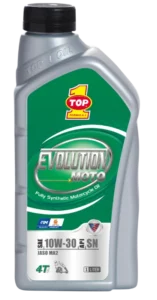 Bottle of TOP 1 Evolution Moto 10W-30 Fully Synthetic Motorcycle Oil